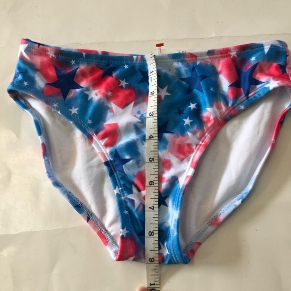 Bundle 3Pc Art Class Cat & Jack Girl Bralette Tie Dyed Patriotic Bikini Swimwear - Picture 8 of 14